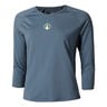 Stripes Haut manches longues Femmes - bleu, 