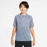 Vêtements de tennis Nike Nike Dri-Fit Multi Heather T-shirt Enfants-Bleu Gris