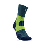 Vêtements Bauerfeind Bauerfeind Trail Run Mid Cut Chaussettes De Running Femmes-Turquoise