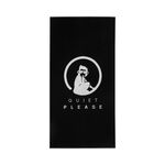 Serviettes Quiet Please Quiet Please Performance 50x100cm Serviette-Noir,Blanc