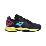 Chaussures de tennis Babolat Babolat Propulse Chaussures Toutes Surfaces Enfants-Bleu Fonc&eacute;,Pink
