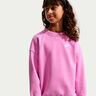 Sportswear Club Fleece Oversized Crew Sweat-shirt Enfants-lilas, blanc