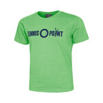 Vêtements Tennis-Point Tennis-Point Basic Cotton T-shirt Enfants - vert clair, noir
