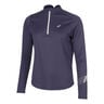 Icon 1/2 Zip Maillot De Course Femmes-Bleu Foncé