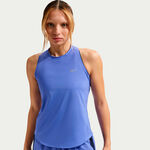 Vêtements Nike Nike Swift Tank Maillot de course Femmes-bleu, argent