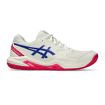 Chaussures de tennis ASICS ASICS Gel-Dedicate 8 Chaussures Toutes Surfaces Femmes-Crème,Bleu Foncé