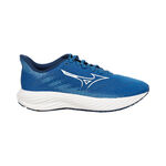 Chaussures de running Mizuno Mizuno Enerzy Rider Chaussure De Running Sans Stabilisateurs Enfants-Bleu,Blanc
