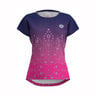 Grafic Illumination T-shirt Filles - pink, bleu foncé