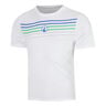 Trainings Stripe T-shirt Hommes - blanc, orange