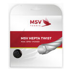 MSV MSV Hepta-Twist Cordage En Garniture 12m-Noir