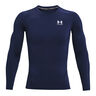 Heatgear Comp Haut Manches Longues Hommes-Bleu Fonc&eacute;