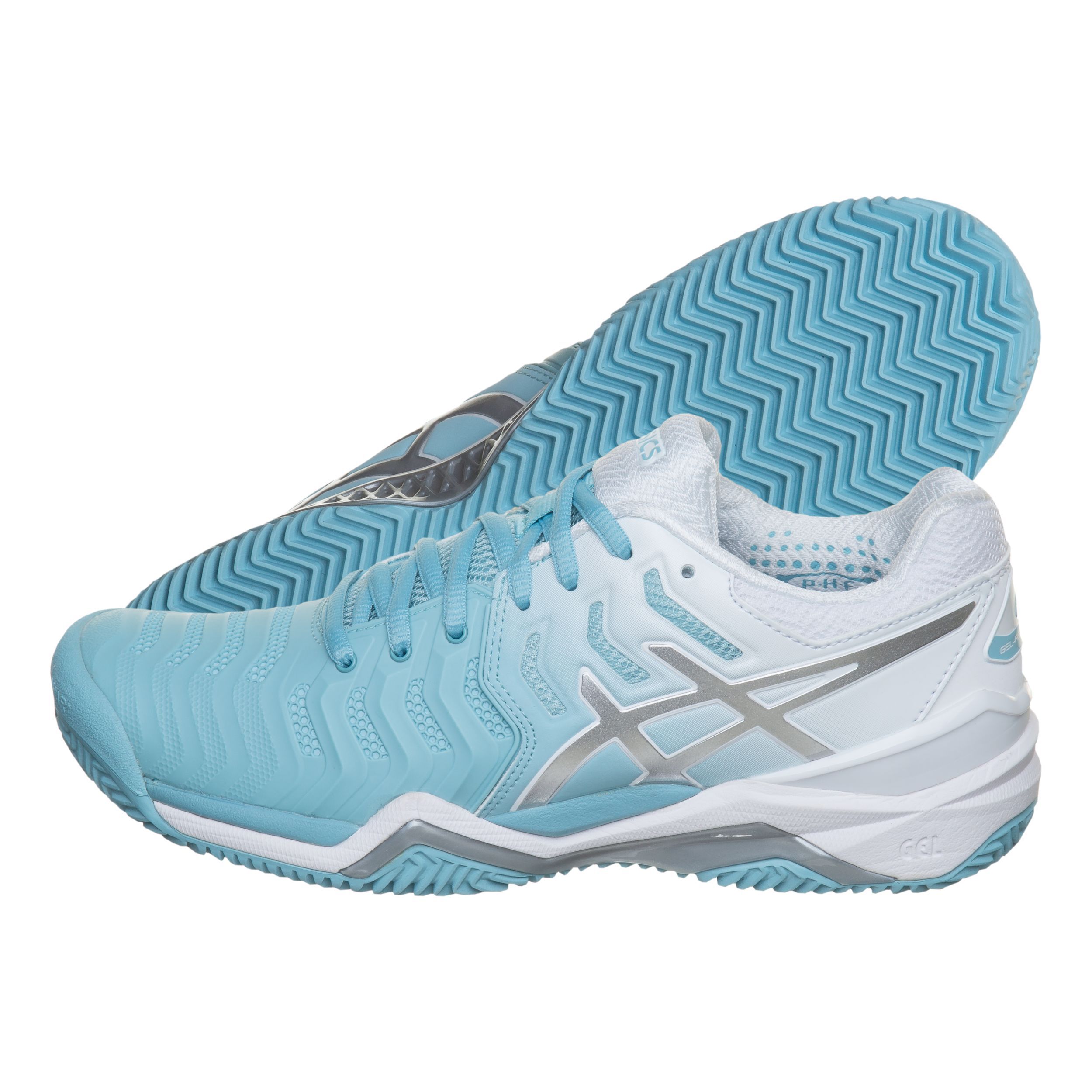 Buy ASICS Gel Resolution 7 Clay Chaussure Terre Battue Femmes Mint Argent online Tennis Point CH