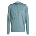 Vêtements adidas adidas Own The Run Half-Zip Maillot De Course Hommes-Vert Foncé
