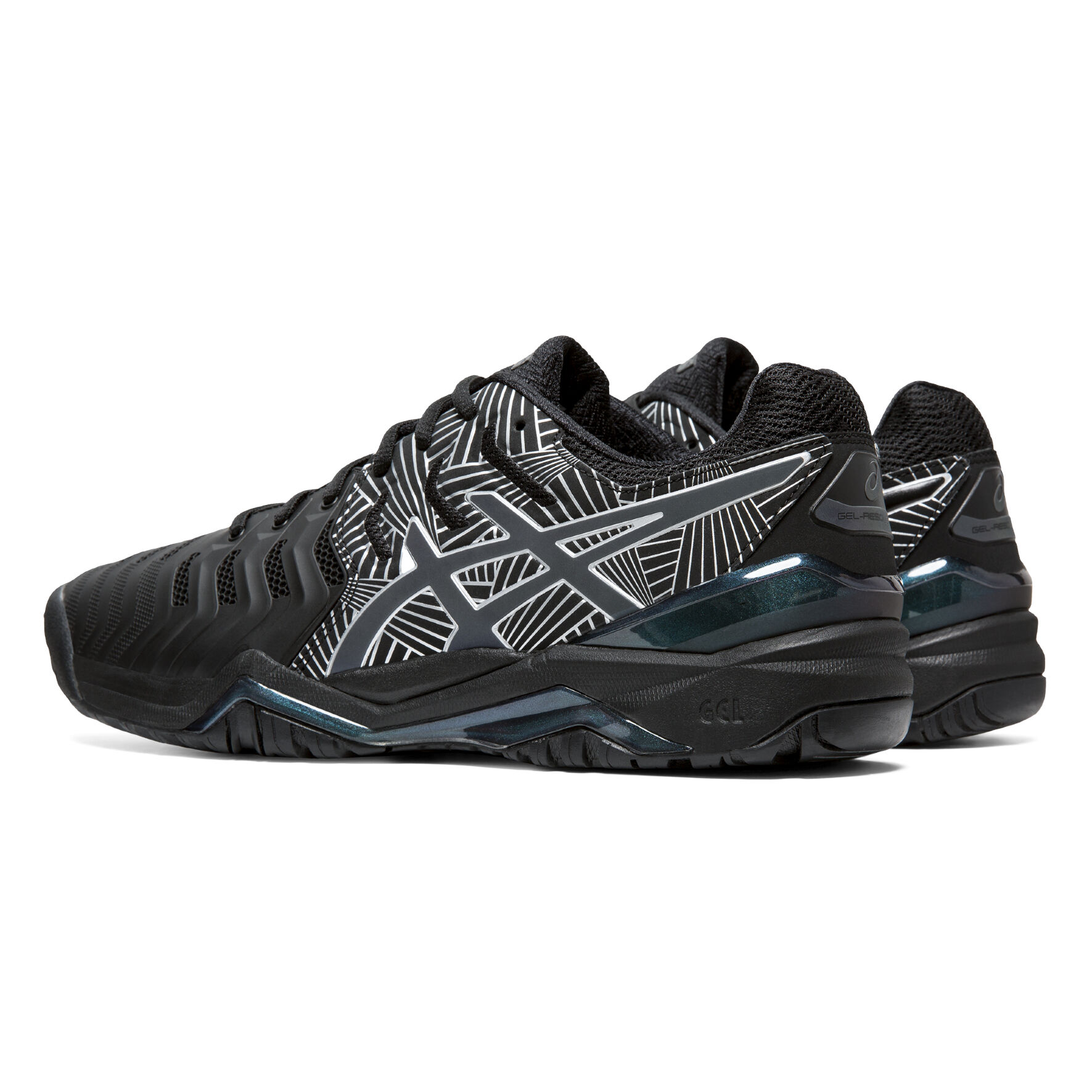 Buy ASICS Gel Resolution 7 Chaussure Tout Terrain Hommes Noir Bleu online Tennis Point CH