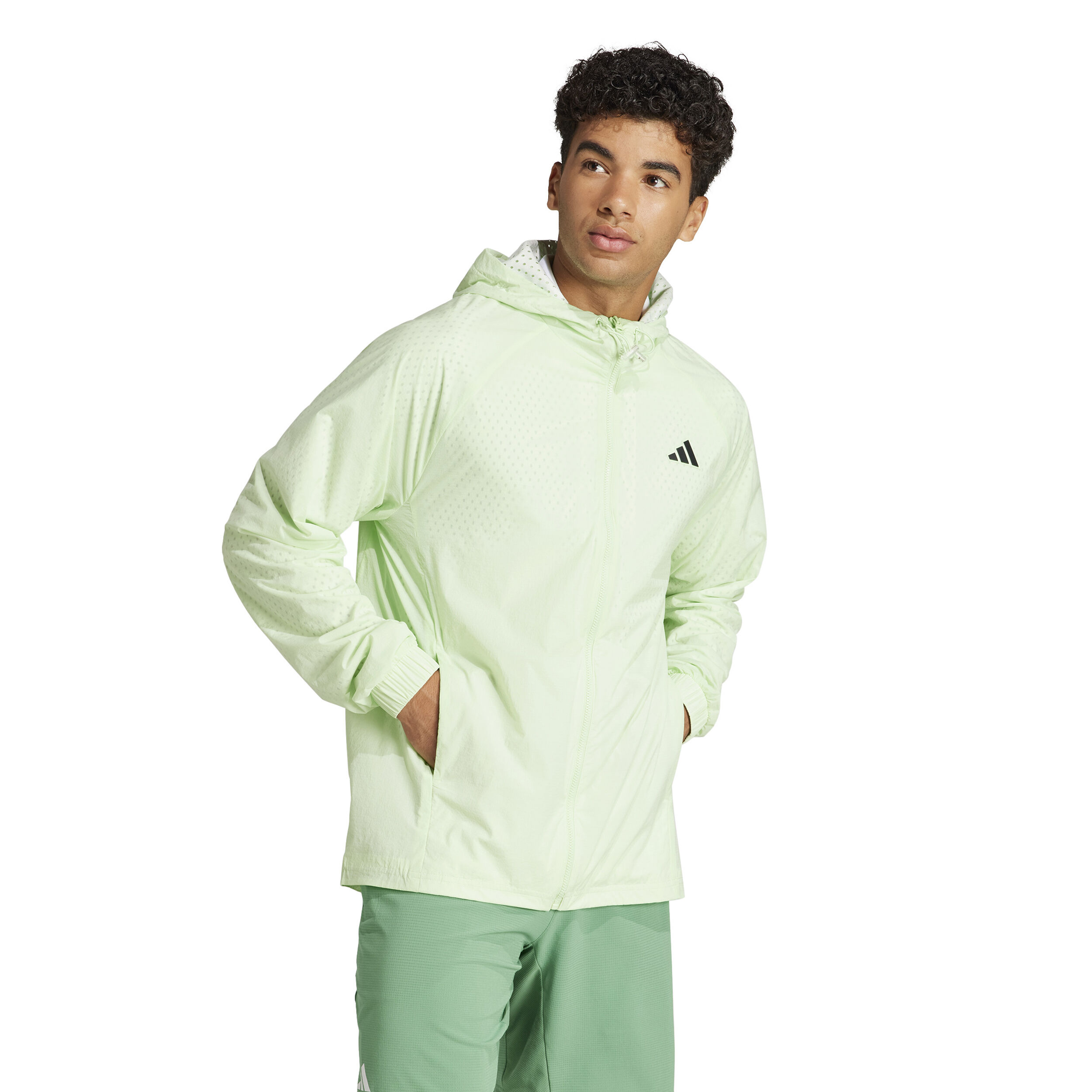 Buy adidas Cover up Pro Gilet En Coton Hommes Vert Clair online Tennis Point CH