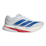 Chaussures de running adidas adidas adizero Boston 13 Chaussure de comp&eacute;tition Femmes-blanc, bleu