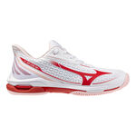 Chaussures de tennis Mizuno Mizuno Wave Exceed Tour 7 Chaussures toutes surfaces Femmes - blanc, rouge