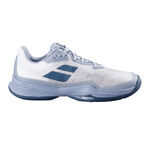 Chaussures de tennis Babolat Babolat Jet Mach 3 Chaussure Terre Battue Hommes-Blanc,Gris