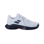 Chaussures de tennis Babolat Babolat PROP JR 3 AC Chaussures toutes surfaces Enfants-bleu clair, noir