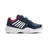 Court Express Strap Omni Chaussures Toutes Surfaces Enfants-Bleu Foncé,Blanc