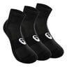 Quarter Chaussettes De Sport Pack De 3-Noir,Blanc