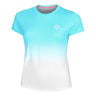 Crew Gradiant T-shirt Femmes-Turquoise,Blanc