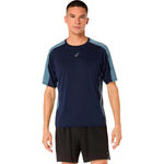 V&ecirc;tements ASICS ASICS Fujitrail Elite Maillot de course Hommes-bleu fonc&eacute;, gris