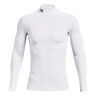 Coldgear Comp Mock Haut Manches Longues Hommes-Blanc