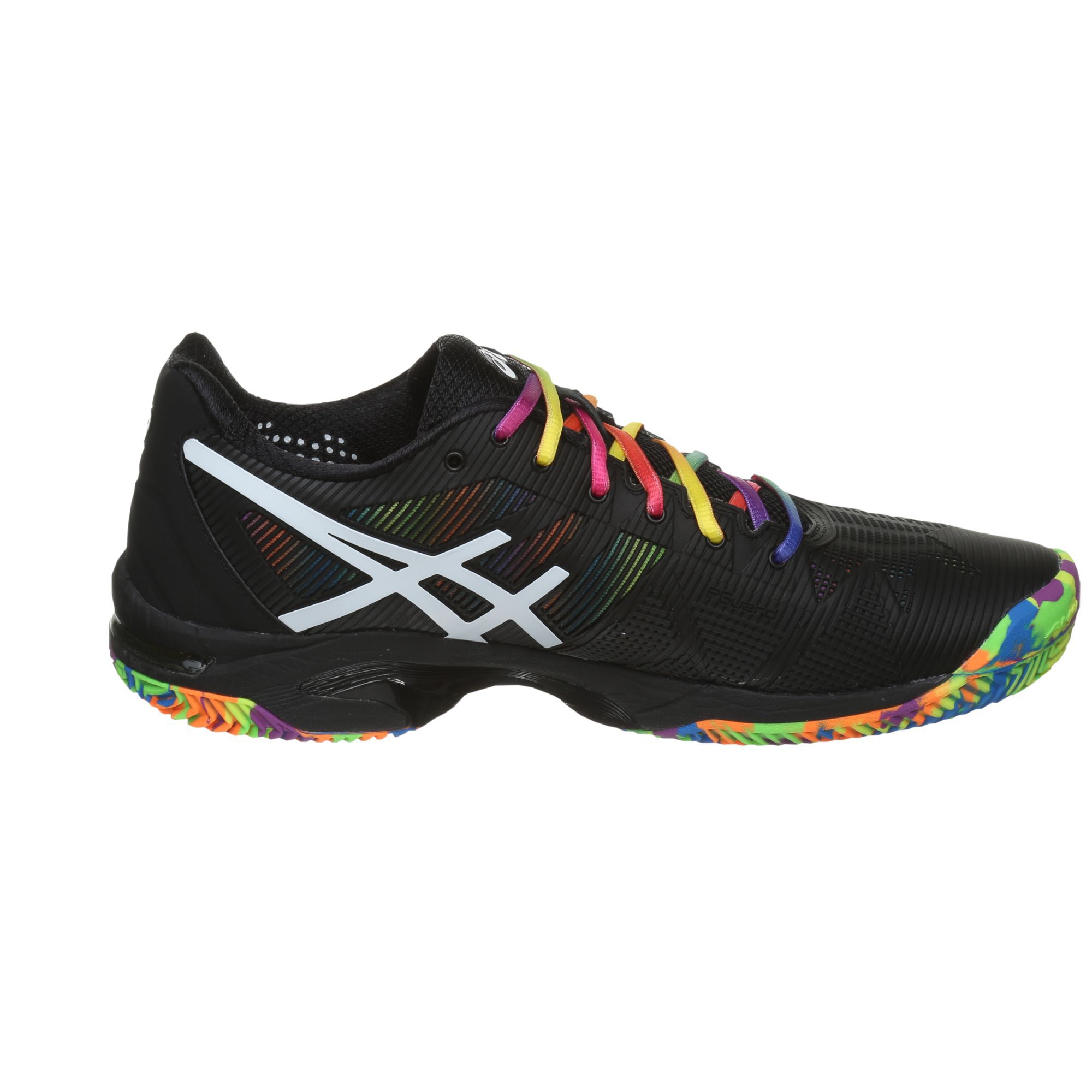 Asics gel-solution speed 3 clay chaussure terre hot sale battue exclusif hommes - noir blanc
