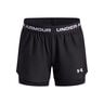 Tech Play Up 2in1 Shorts Filles-Noir,Blanc