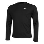 Vêtements Nike Nike Dri-Fit Miler Dri-Fit UV Miler Maillot De Course Hommes-Noir