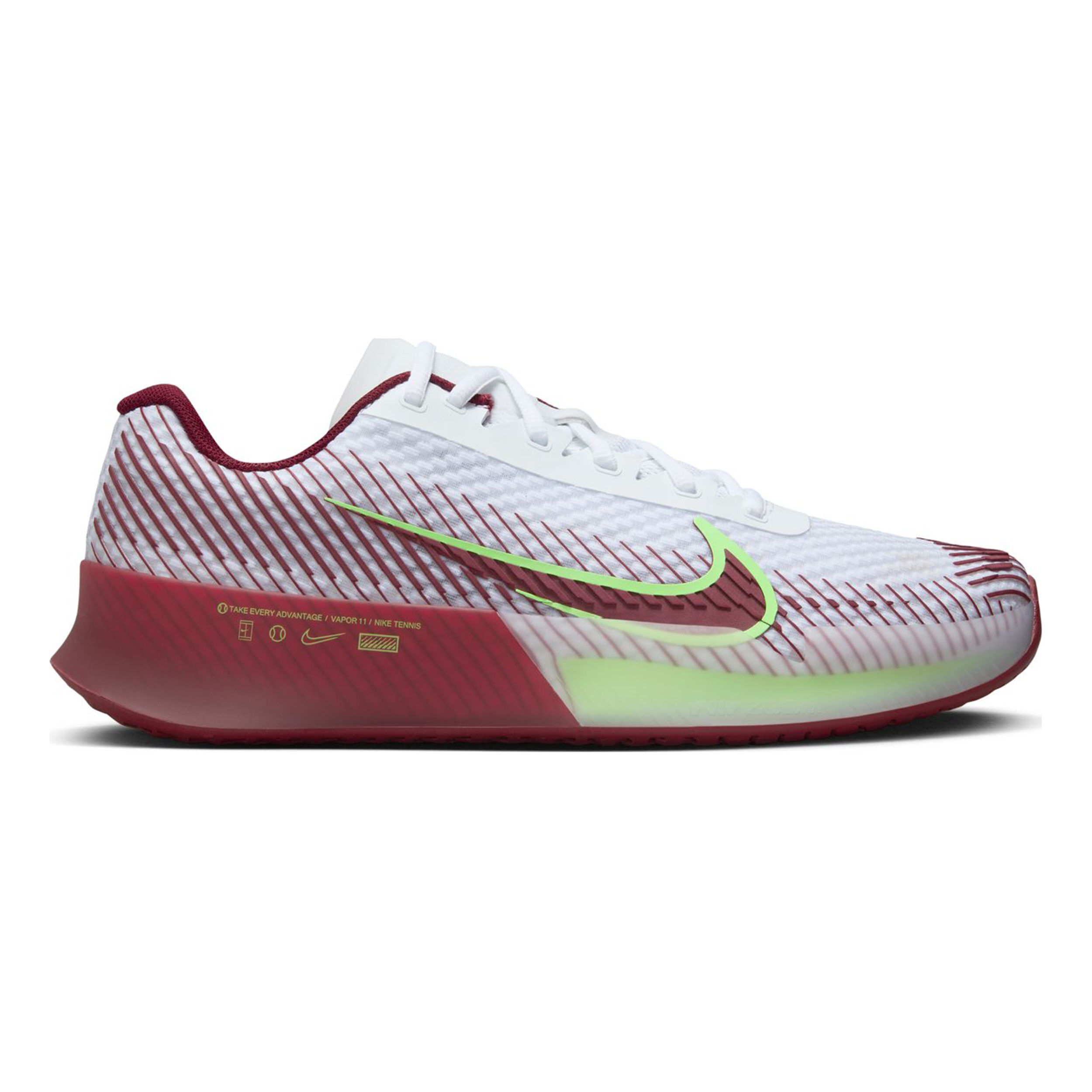 Buy Nike Air Zoom Vapor 11 Chaussure Tout Terrain Hommes Blanc Rouge Fonce online Tennis Point CH