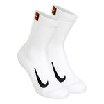 V&ecirc;tements Nike Nike Court Multiplier Cushioned Chaussettes De Tennis Pack De 2 Unit&eacute;s-Blanc,Noir