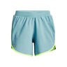 Fly By Elite 5in Shorts Femmes-Bleu Clair,Jaunes Fluo
