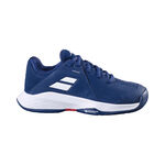 Chaussures de tennis Babolat Babolat Propulse 3 Chaussures Toutes Surfaces Enfants-Bleu Fonc&eacute;,Blanc