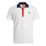 V&ecirc;tements Fila Fila Stripes Polo Hommes-Blanc,Bleu Fonc&eacute;