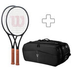 Lot De Raquettes Wilson 2 x RF 01 FRM  plus Schlägertasche