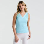 V&ecirc;tements Original Penguin Original Penguin Colorblock D&eacute;bardeur Tank Top Femmes-Bleu Clair
