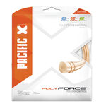 Cordages De Tennis Pacific Poly Force 12,2m light-orange