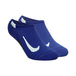 V&ecirc;tements Nike Nike Multiplier No-Show Socks Chaussettes De Running Pack De 2 Unit&eacute;s-Multicouleur,Bleu