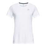 Vêtements Odlo Odlo Crew Neck Essential Chill-Tech Maillot De Course Femmes-Blanc
