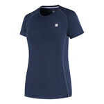 K-Swiss K-Swiss KS AP HYPERCOURT BASIC RECYCLED TEE T-shirt Femmes-bleu fonc&eacute;