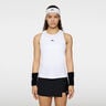 Delia Débardeur Tank Top Femmes-Blanc