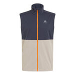 Vêtements Odlo Odlo Warm Gilets de course Hommes - gris clair, gris foncé