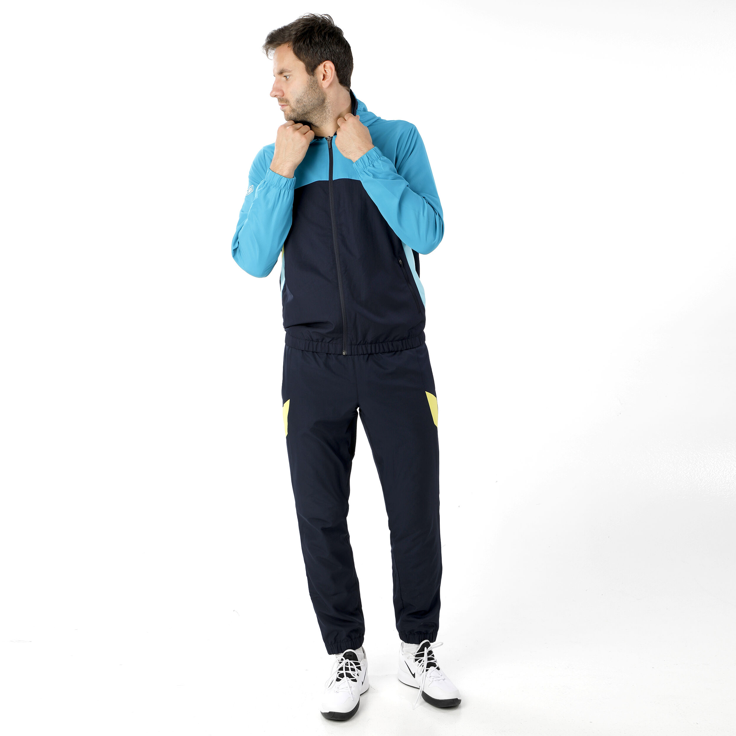 Survetement hot sale lacoste turquoise