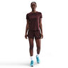 Dri-Fit One Mid Rise 2in1 3in Shorts Femmes - rouge foncé, argent