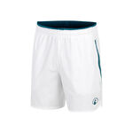 V&ecirc;tements de tennis Quiet Please Quiet Please Create Drop 7in Shorts Hommes-Blanc,Bleu Petrol