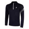 Icon 1/2 Zip Maillot De Course Hommes-Bleu Fonc&eacute;